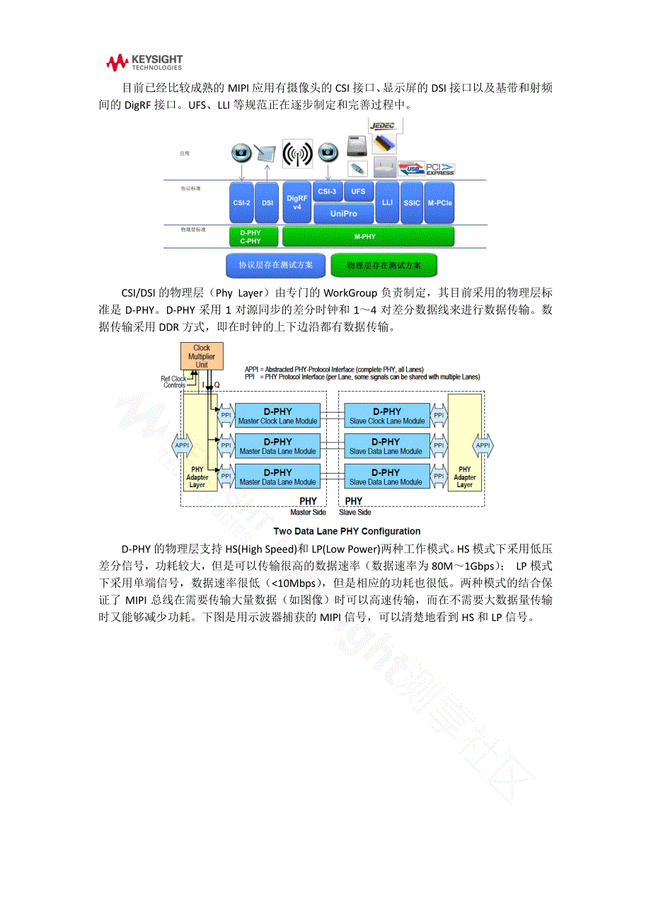 MIPI 简介及从物理层到协议层和传输介质的测试方法_第4页