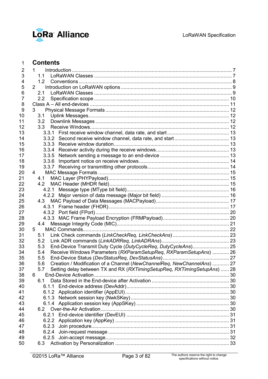 LoRaWAN Specification 1R0_第3页