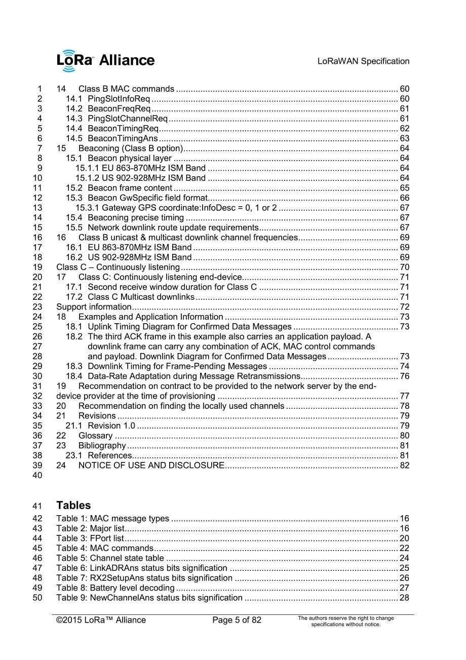 LoRaWAN Specification 1R0_第5页