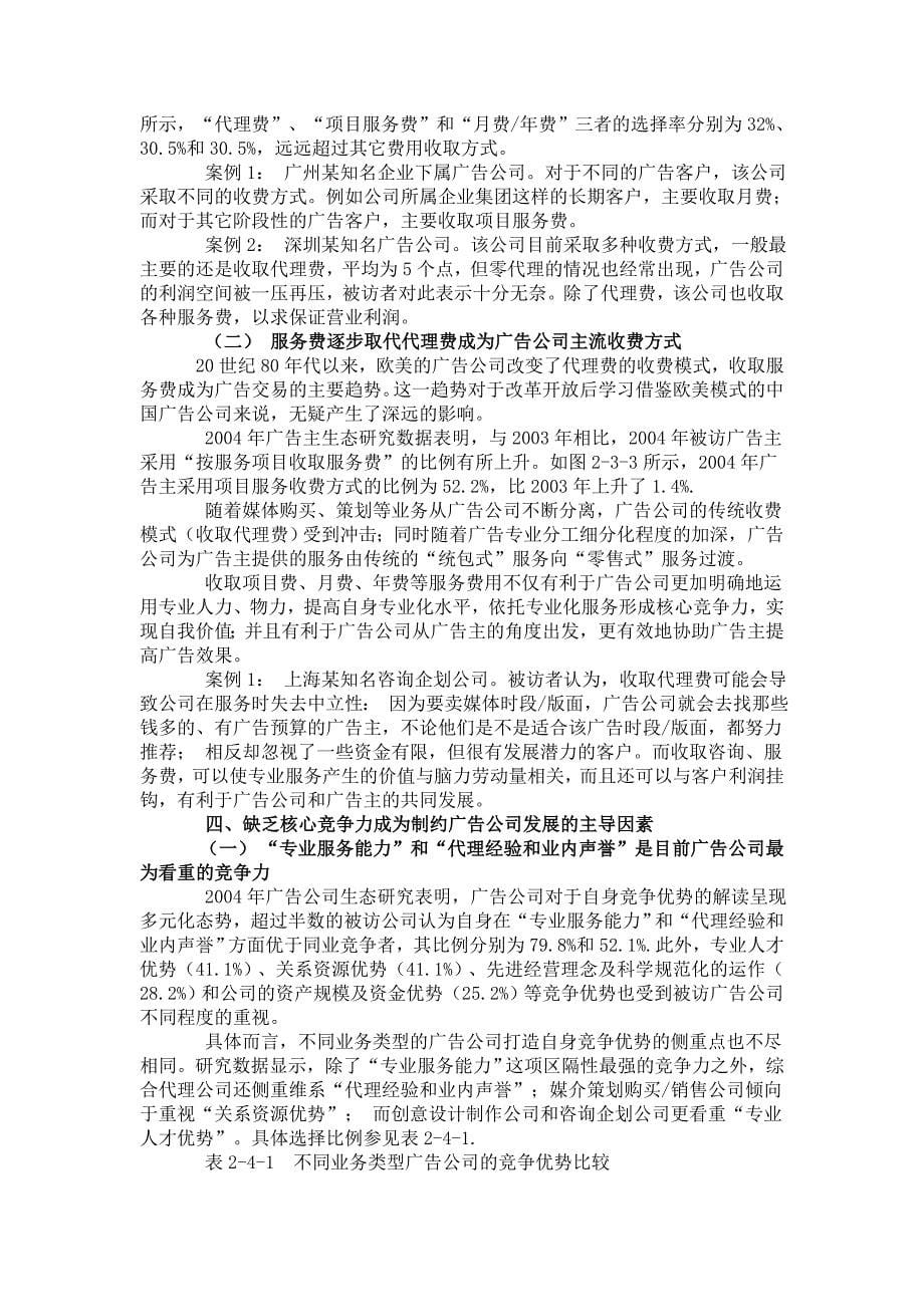 2004年中国广告公司生态调查专项综合报告_第5页