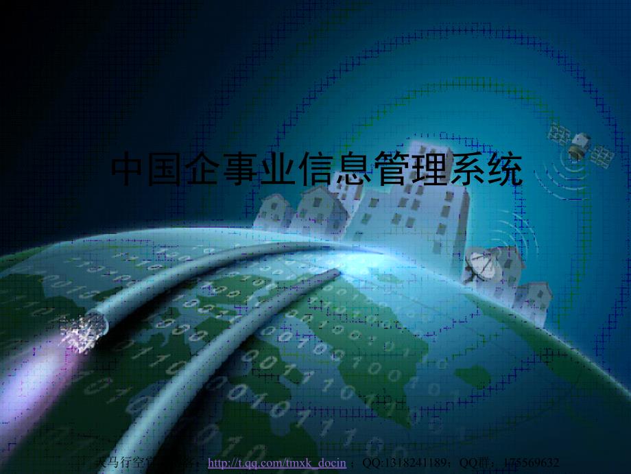 中国企事业信息管理系统_第1页