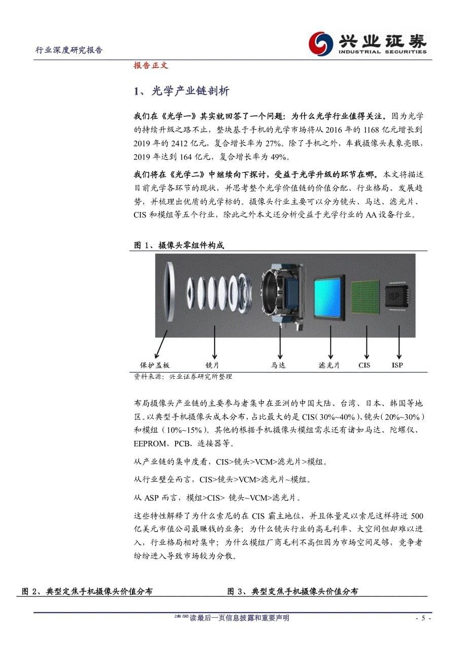 光学产业链深度剖析（完整版），纵观光学价值分配-电子行业-20171009-兴业证券-49页_第5页