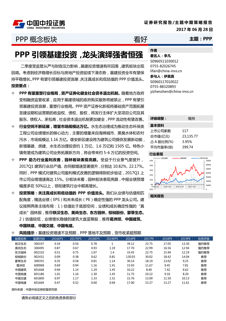 主题中期策略报告：PPP引领基建投资，龙头演绎强者恒强_第1页