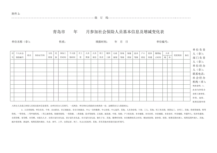 招用人员就业备案、劳动合同备案花名册_第2页