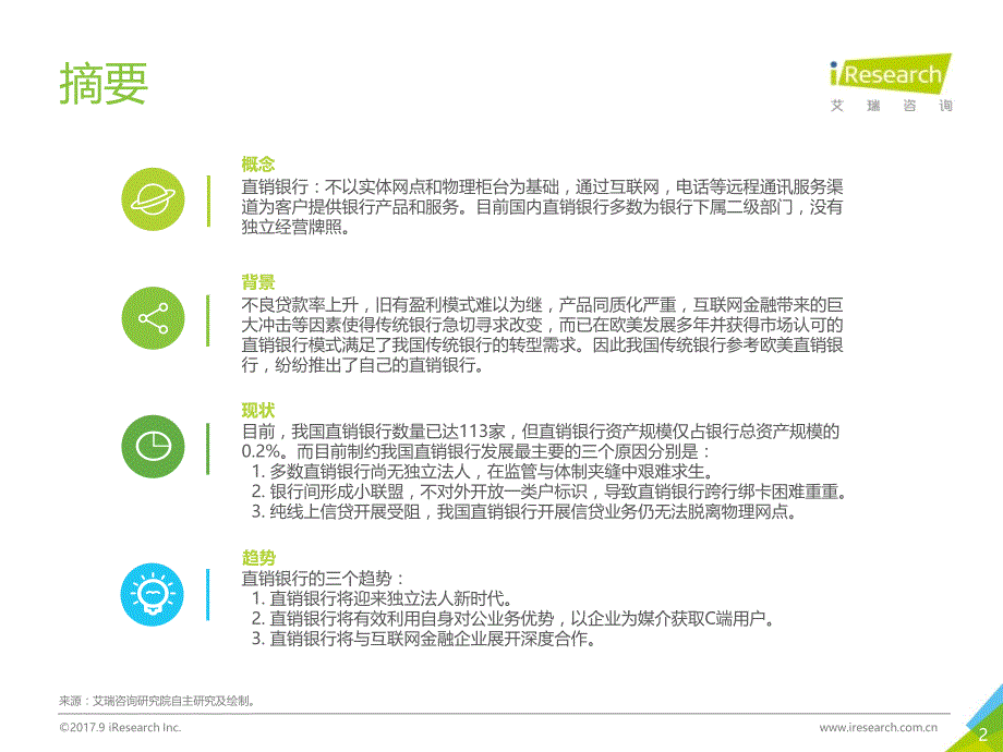 中国直销银行发展研究报告2017年-中国电子银行网&amp;艾瑞咨询_第3页