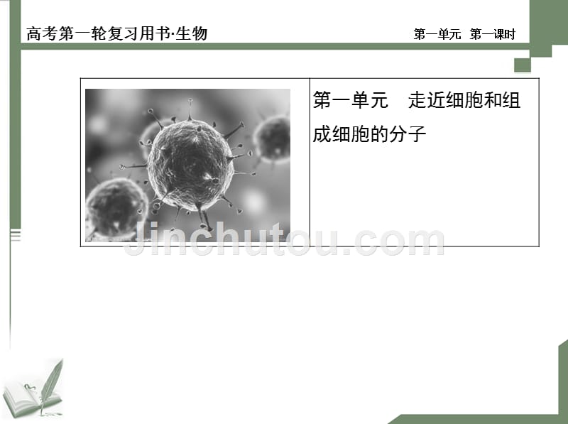 2014届高三生物一轮复习配套课件第一课时_第1页