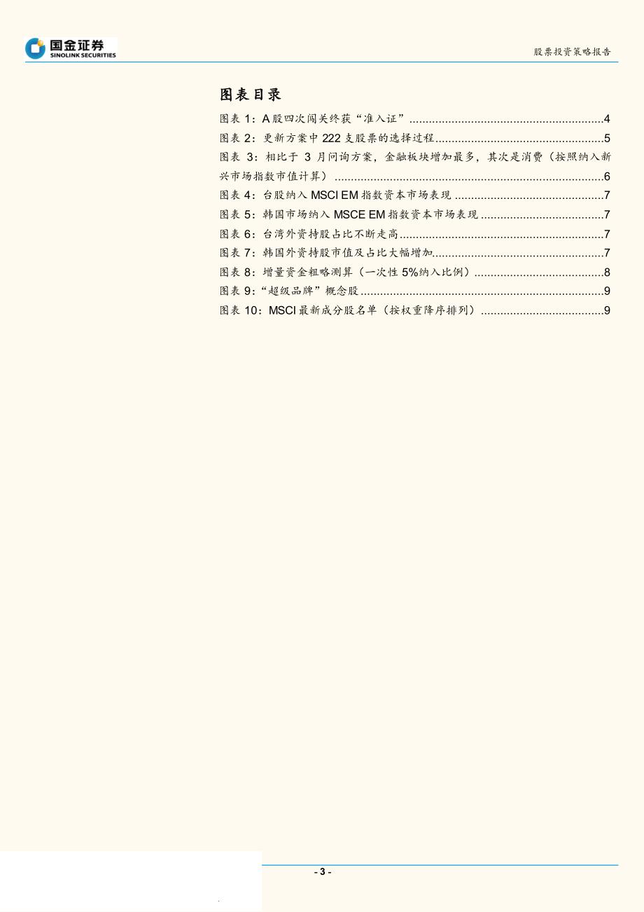 A股被纳入MSCI专题分析：A股入MSCI成功，提升“超级品牌”指数配置价值_第3页