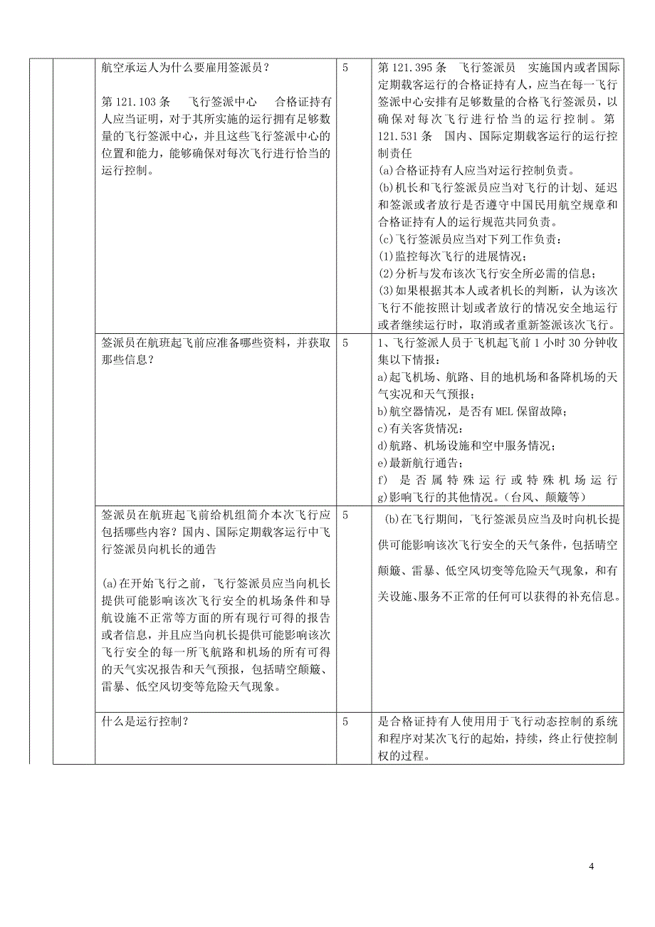 中南地区飞行签派员实践考试试题(答案)_第4页