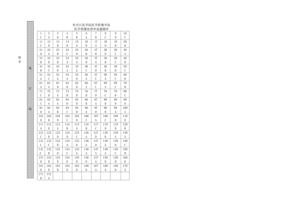 医学图像处理单选题_第1页