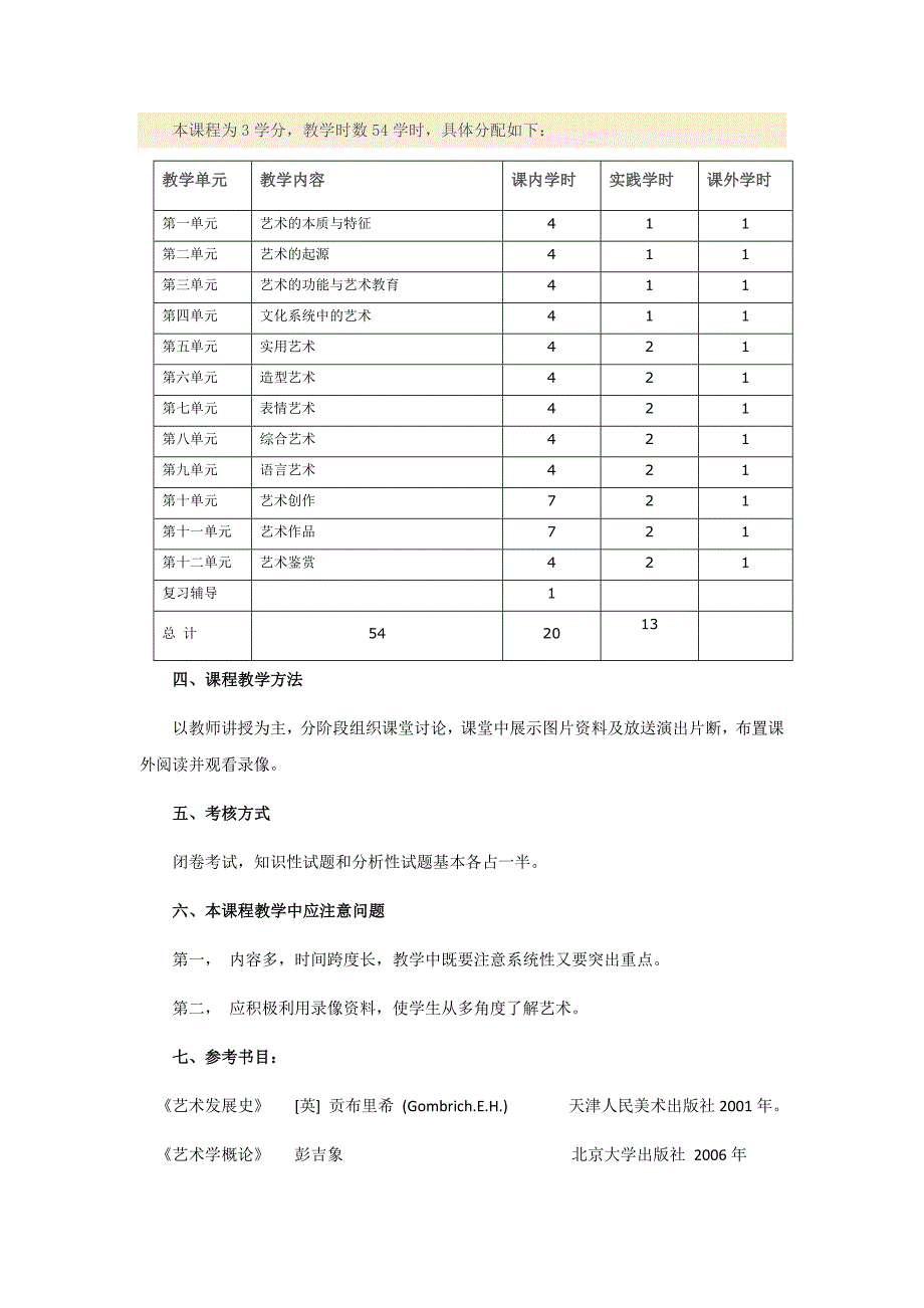 四川电影电视学院课程标准模板示范_第2页