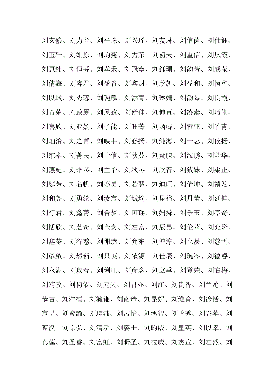 刘姓宝宝取名大全_第2页