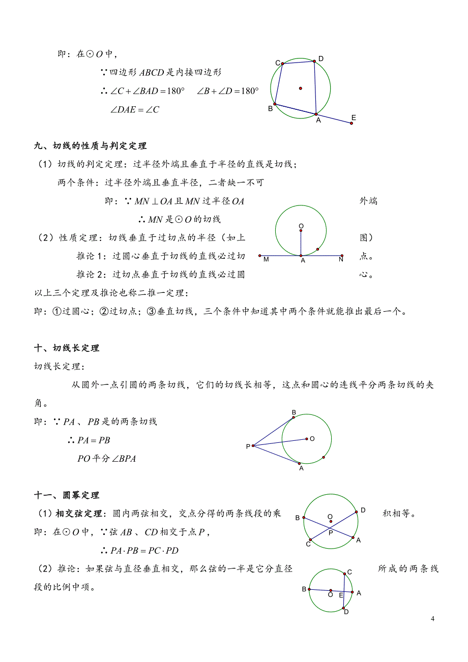 九年级数学圆的知识点总结大全_第4页