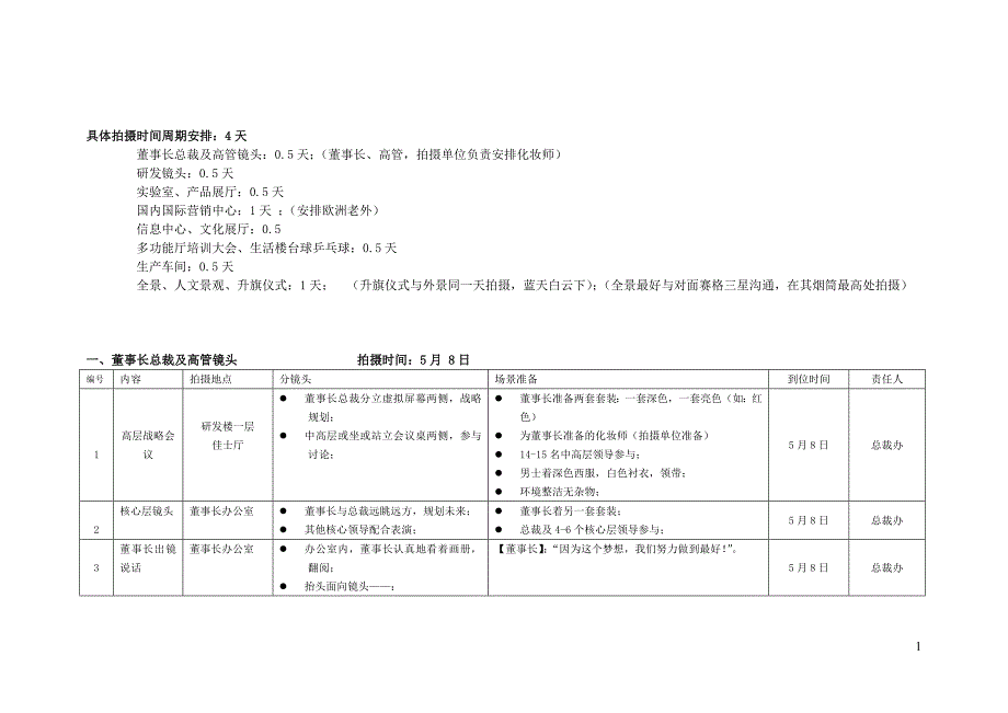 宣传片拍摄制作计划_第2页