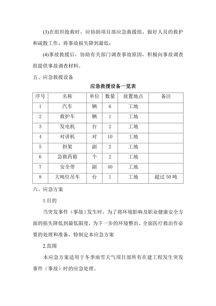 冬季施工应急预案_第3页