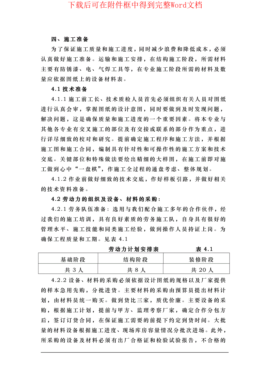 钢铁设计院某住宅楼通风工程施工组织设计_第4页