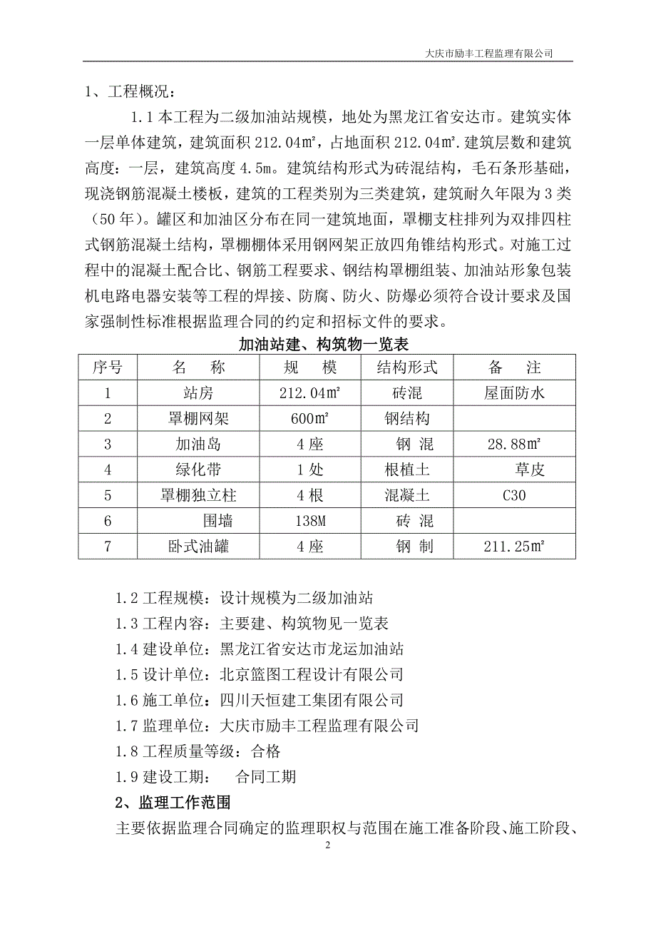 二级加油站建设工程监理规划细则_第2页