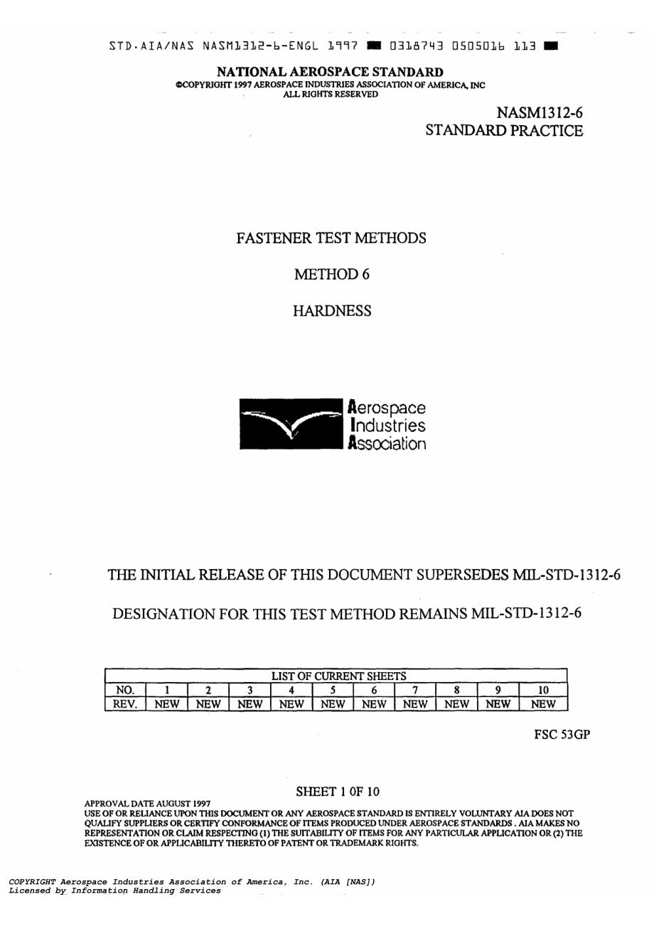NASM 1312-6-1997 紧固件试验方法6 硬度_第2页