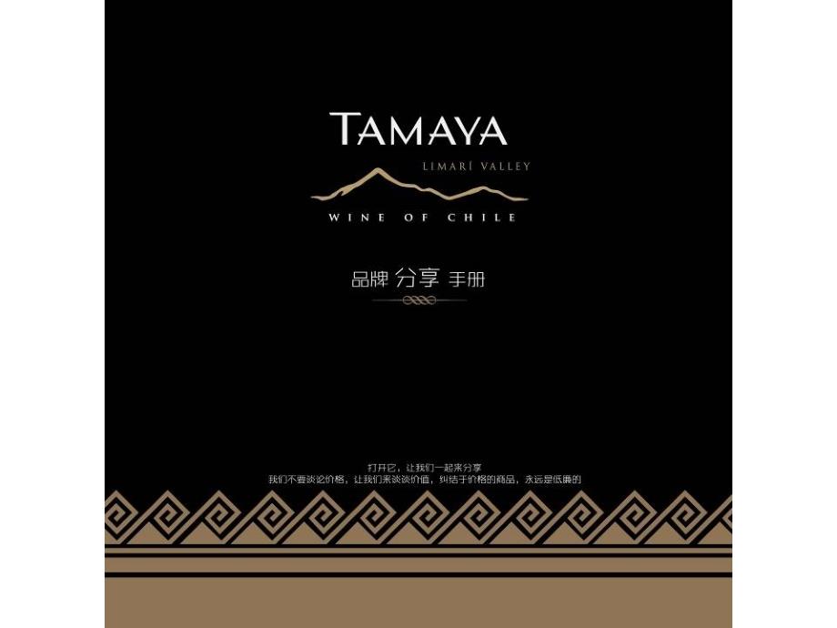 TAMAYA大玛雅品牌分享手册_第1页