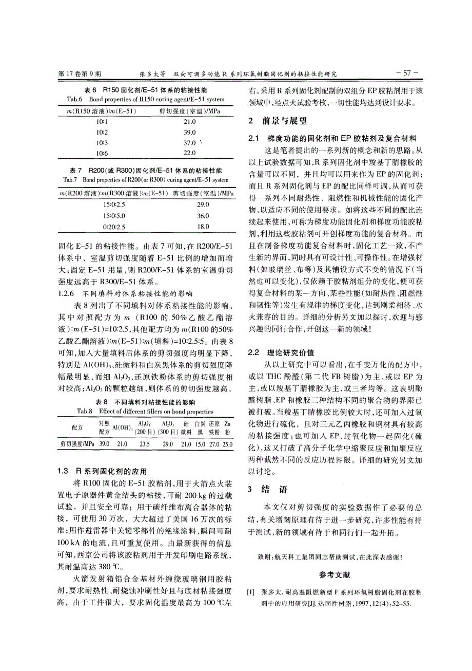 双向可调多功能R系列环氧树脂固化剂的粘接性能研究_第3页