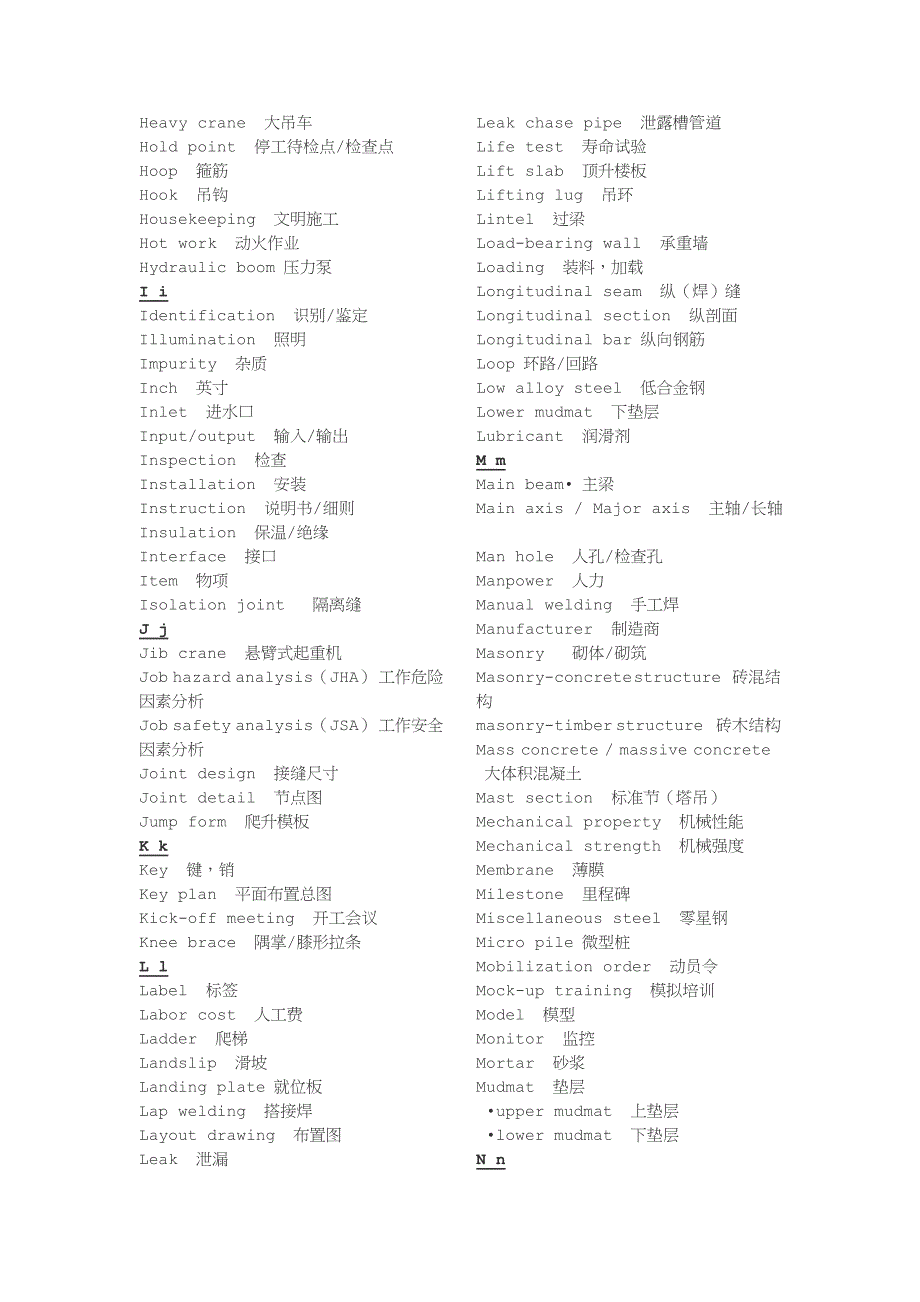 建筑专业英语术语_第3页