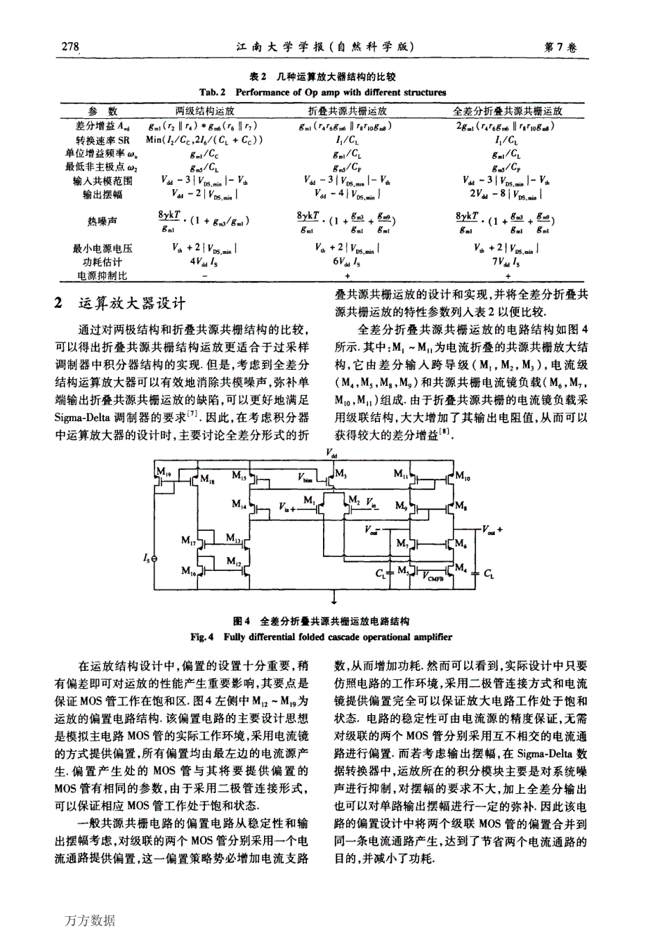 一种适用于低压低功耗Sigma-Delta数据转换器的运算放大器_第3页