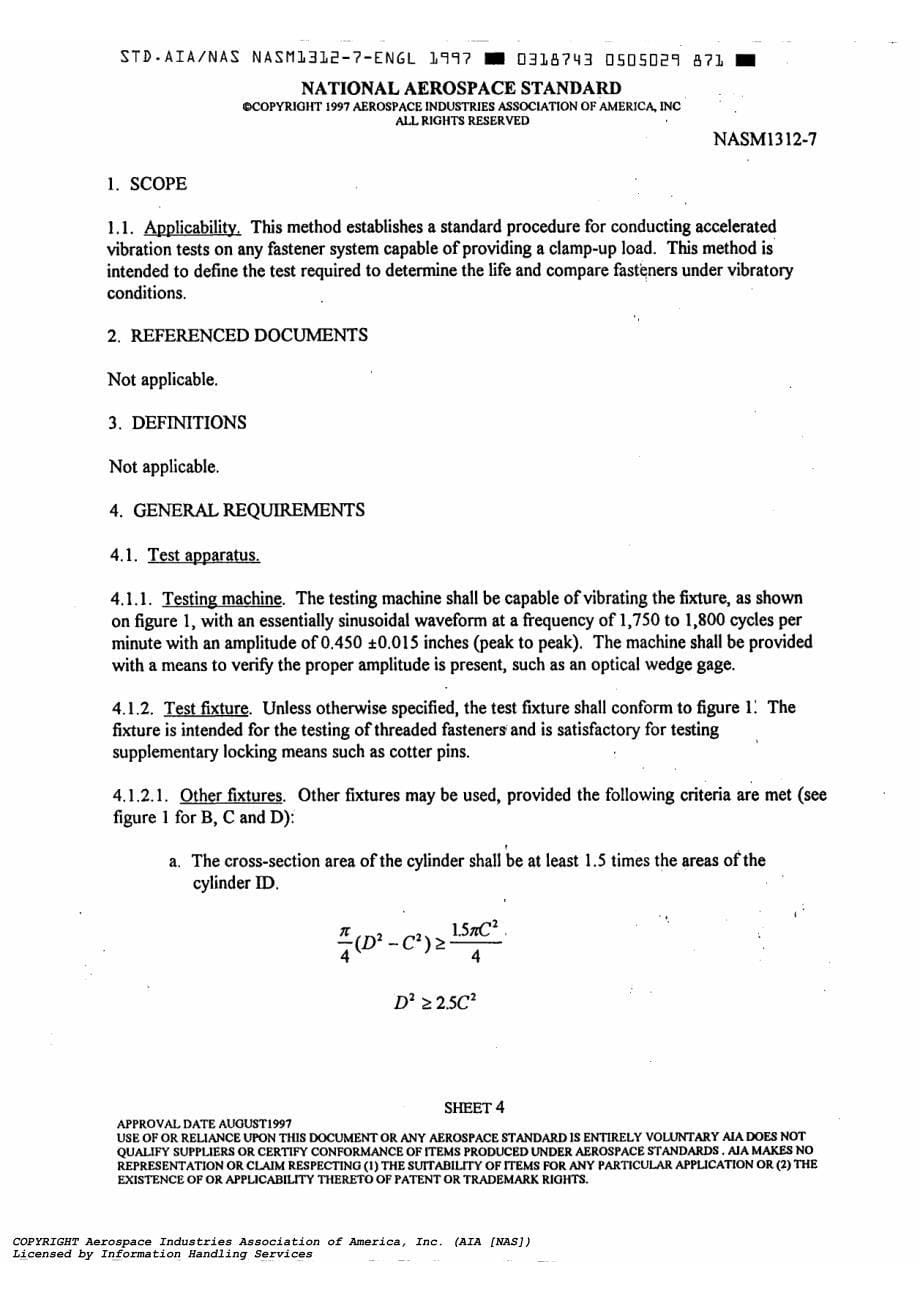 NASM 1312-7-1997 紧固件试验方法7 振动_第5页