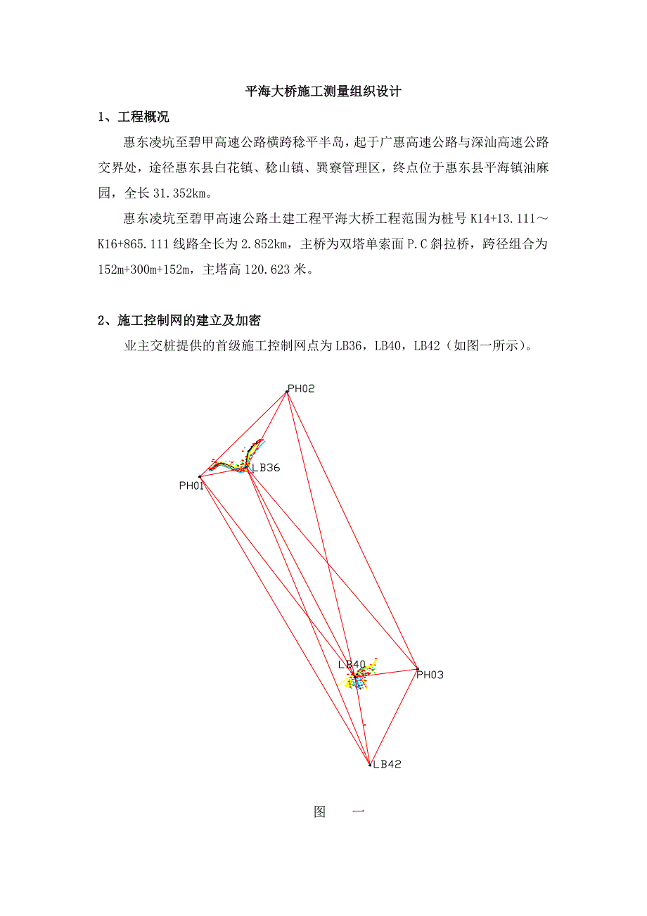 平海大桥施工测量组织设计_第1页