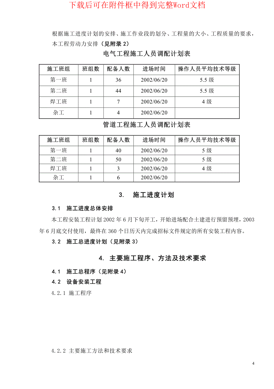 珠海某建筑群水电消防安装施工组织设计方案_第4页