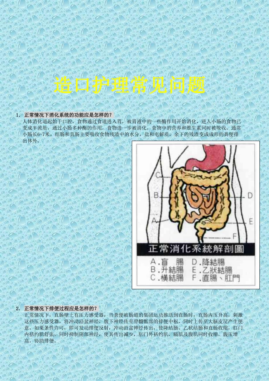 造口常见问题问答(Mar 2004)_第1页