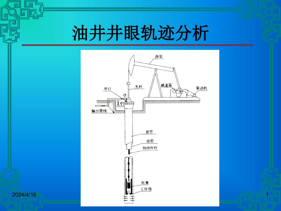 油井井眼轨迹分析_第1页
