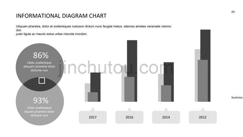 20页黑白简约ppt图形图表图案模板_第5页