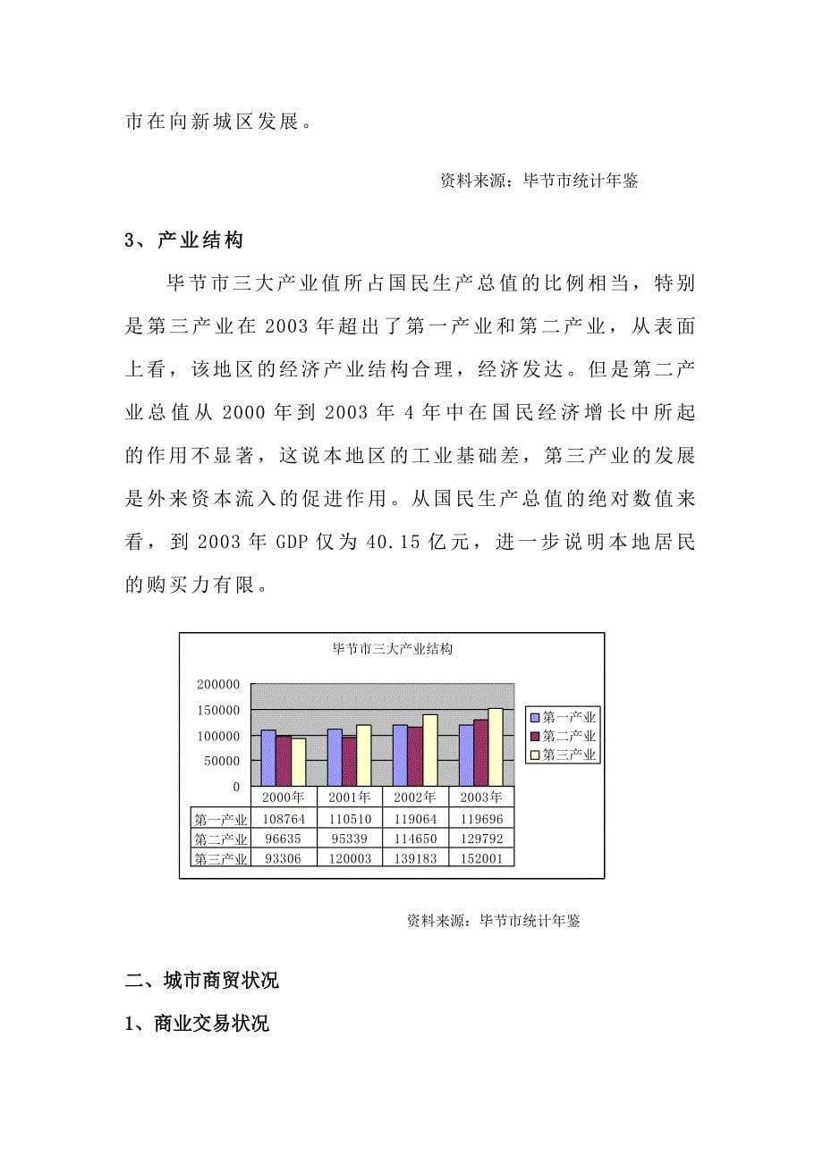 毕节市天河&#183;怡景新城商业调查报告_第5页