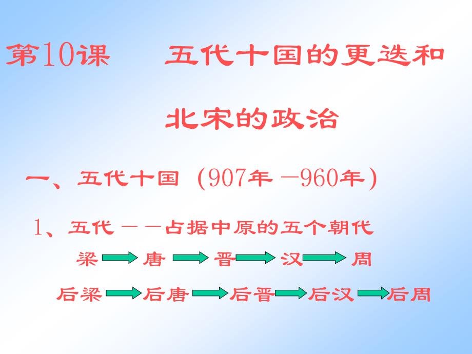 五代十国的更迭和北宋的政治_第2页