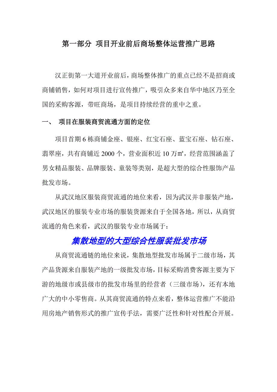 汉正街第一大道市场运营推广_第2页