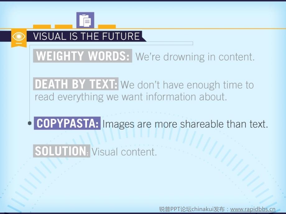 经典PPT逻辑范例visual content marketing_第4页