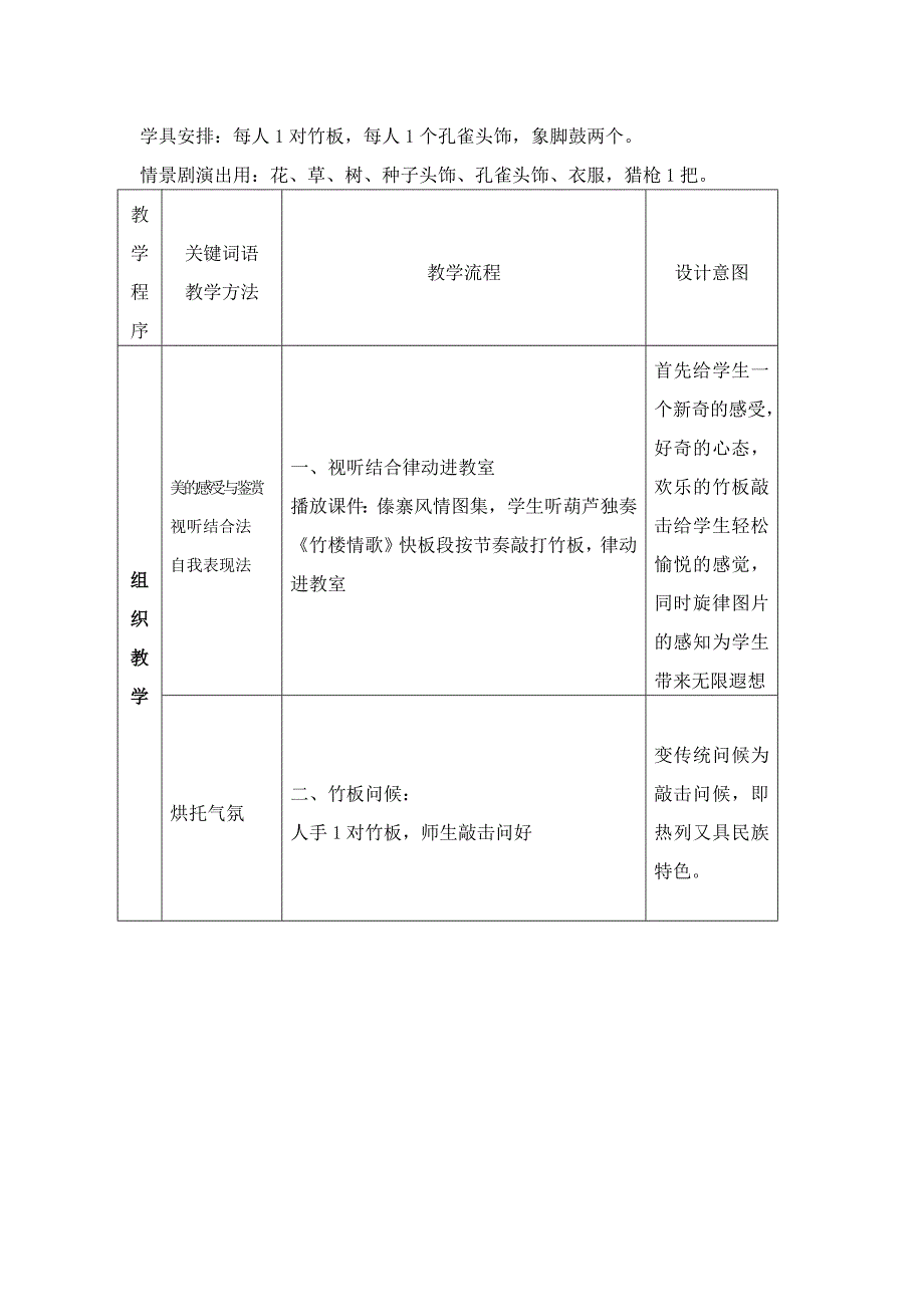 金孔雀轻轻跳教学设计_第3页