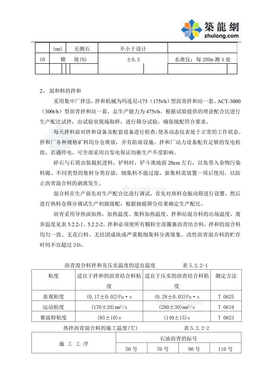 高速公路沥青混凝土面层施工方案_secret_第5页