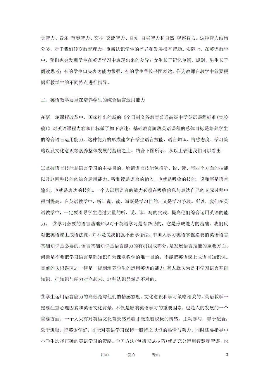 高中数学 新课程标准下英语数学方式的思考论文_第2页