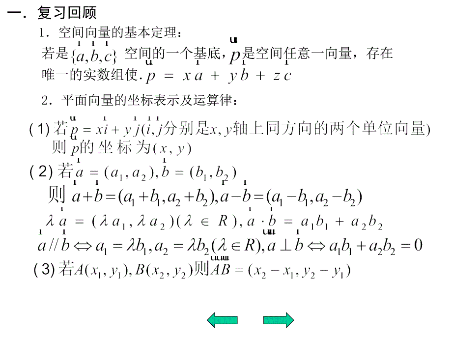 高二数学空间向量的坐标运算2_第2页