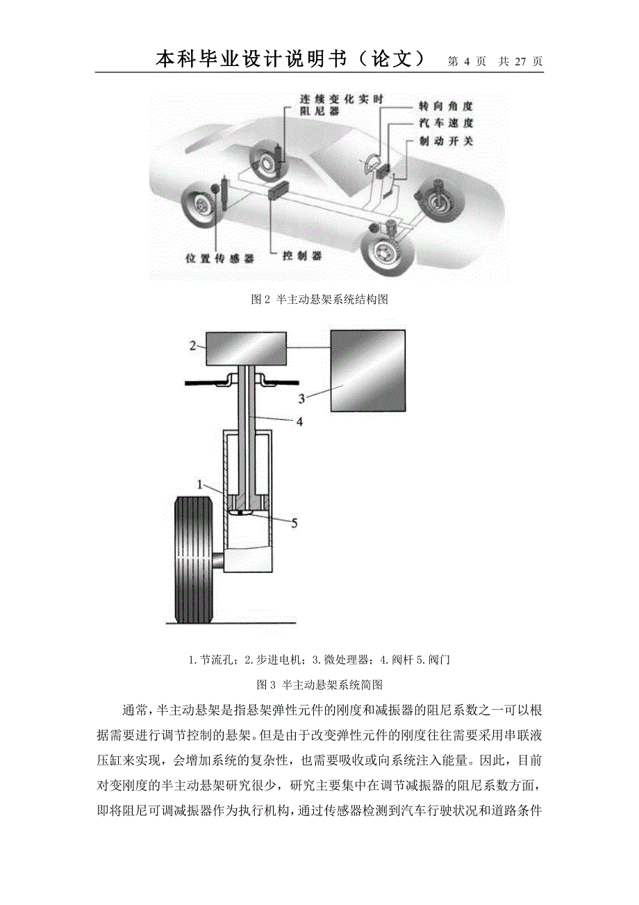 基于2自由度模型的汽车半主动悬挂系统设计_第4页