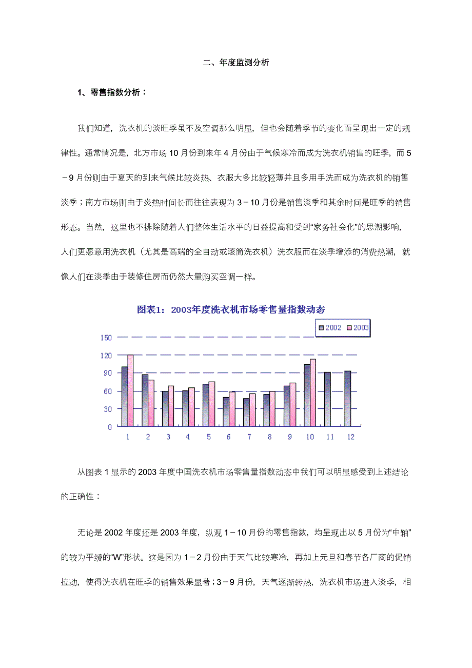 2003年度中国洗衣机市场零售监测分析报告概论_第3页