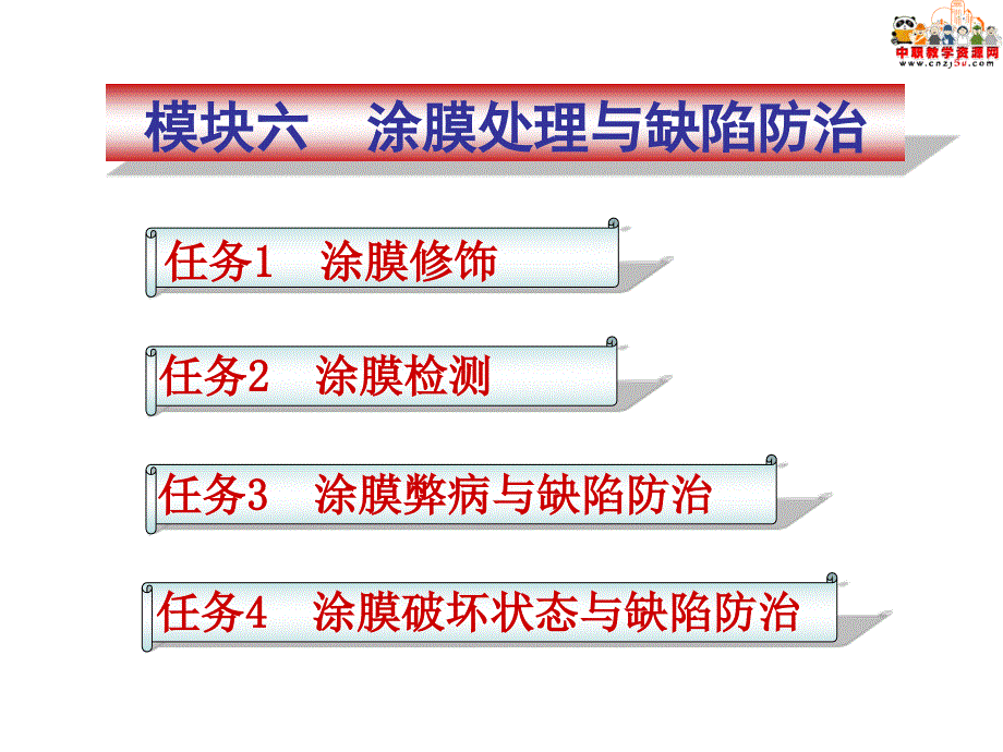 2016汽车涂装技术（劳动版）课件：6.4 涂膜破坏状态与缺陷防治_第1页