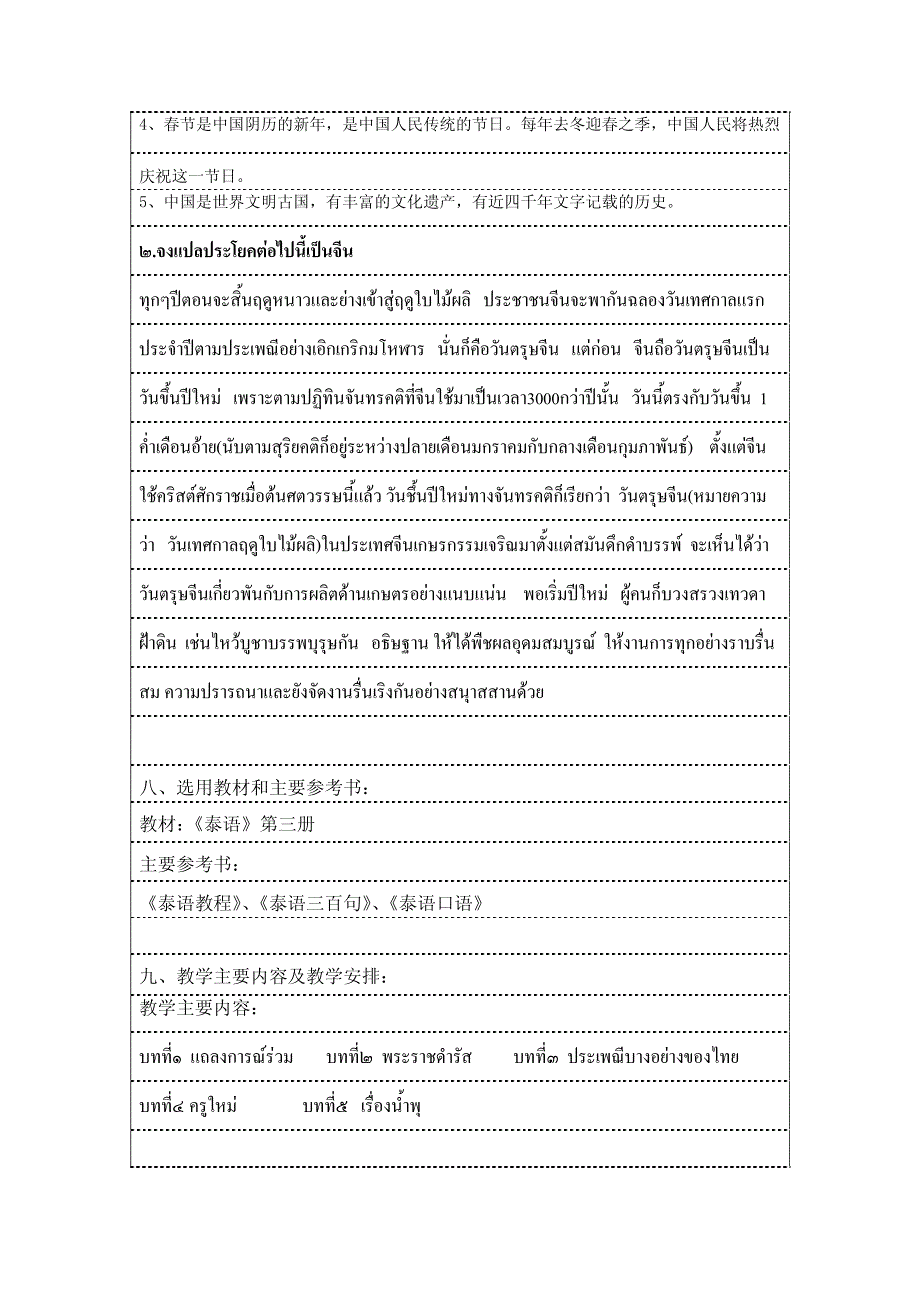基础泰语第三册教案(一)_第2页