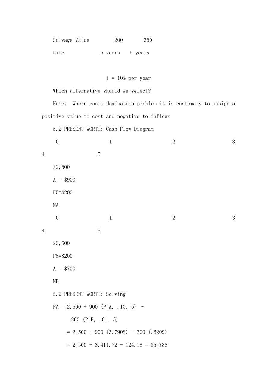 ENGINEERING ECONOMY Fifth Edition 05 Present Worth Analysis_第5页