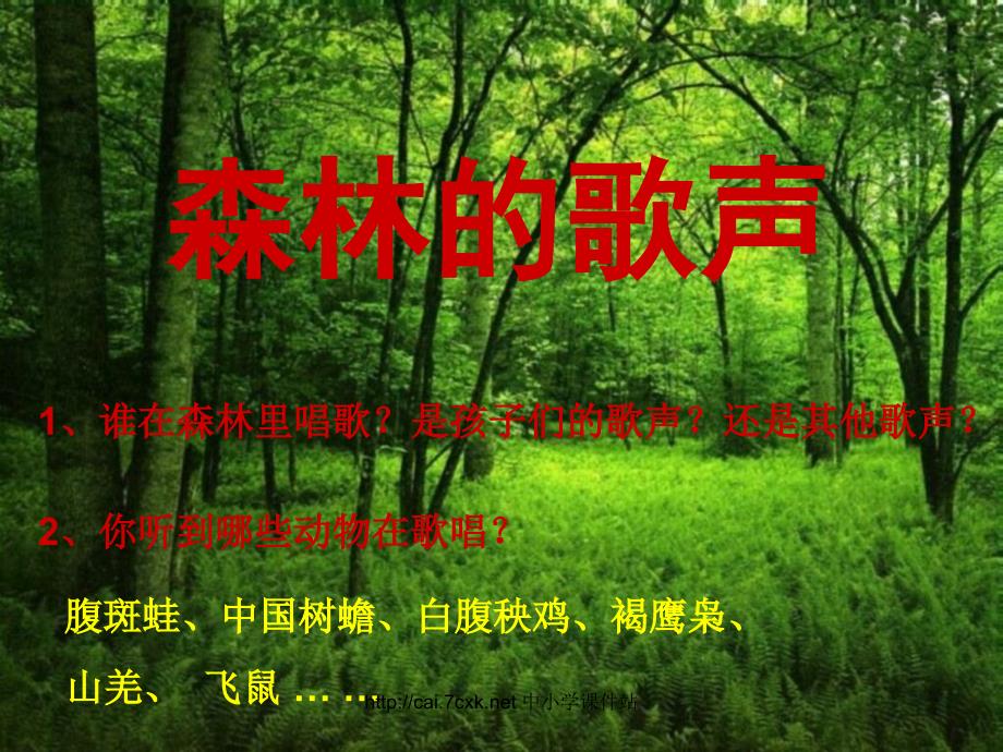 三年级音乐上册 第4课 森林的歌声课件 湘艺版_第2页