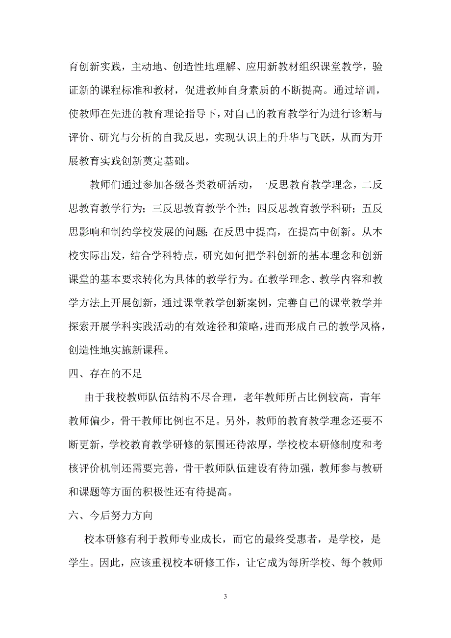 小学校本研修工作总结_第3页