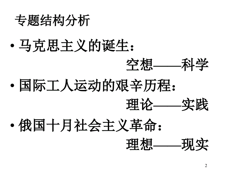 高一历史国际工人运动的艰辛历程_第2页