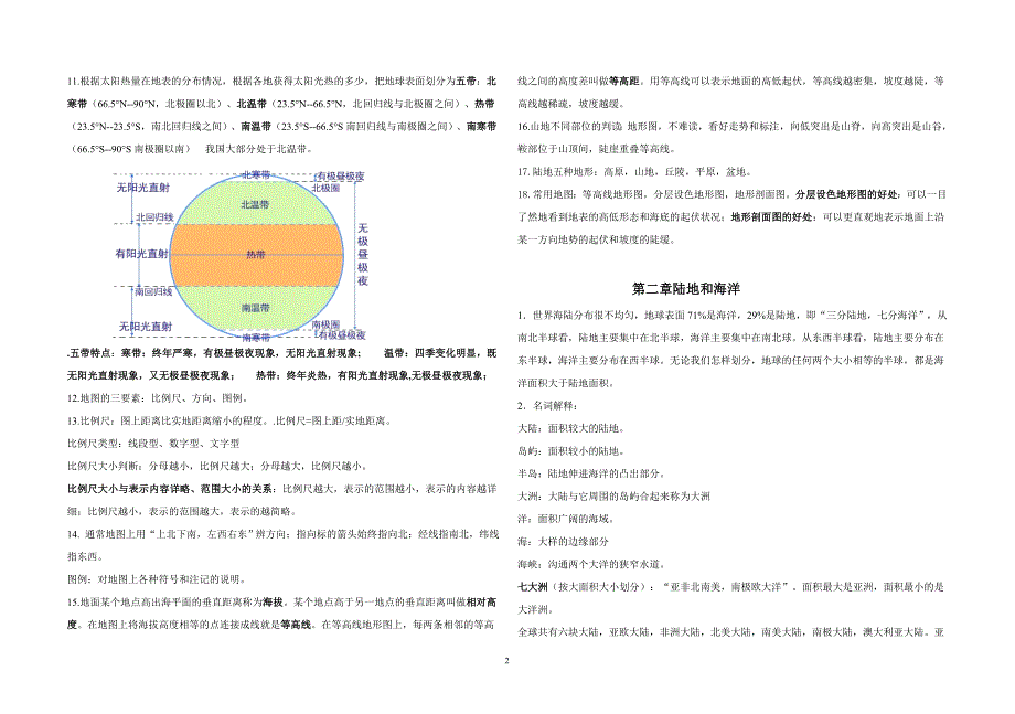 人教版七年级地理上册知识点总结_第2页