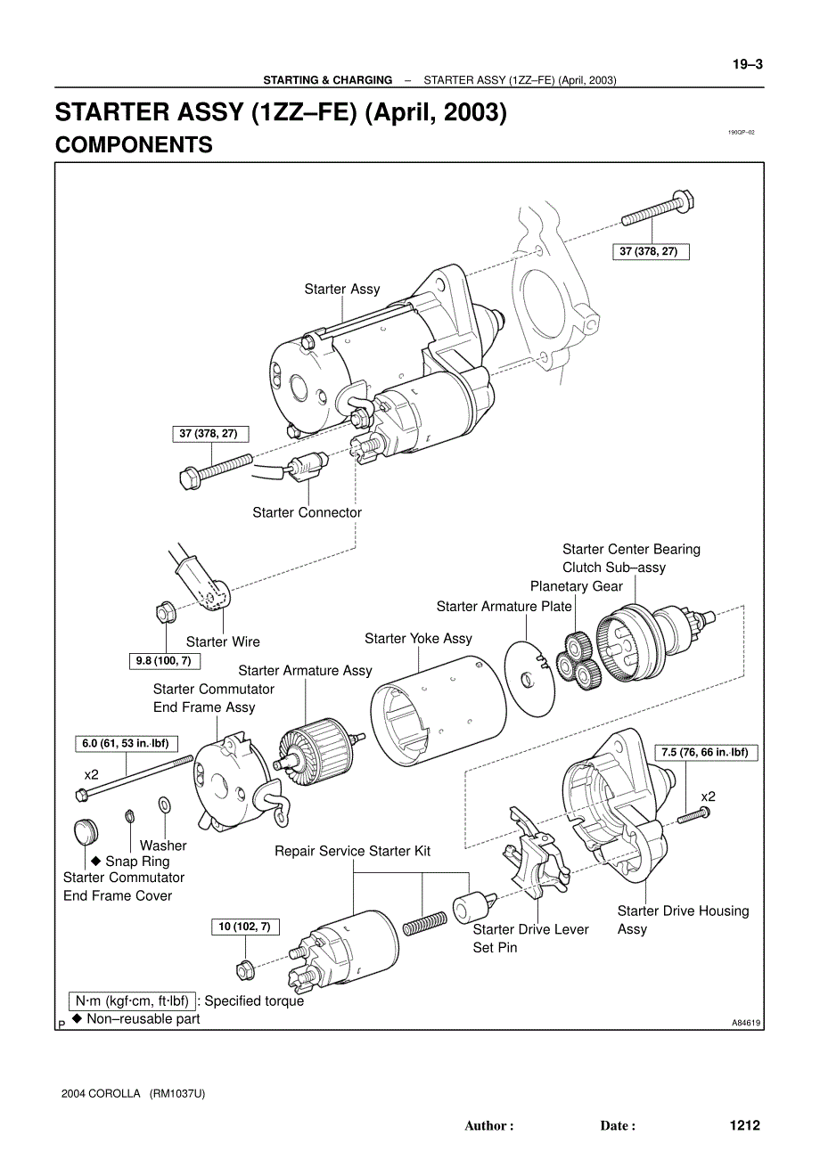 2004款丰田卡罗拉发动机起动与充电系统维修手册(英文版)_第3页