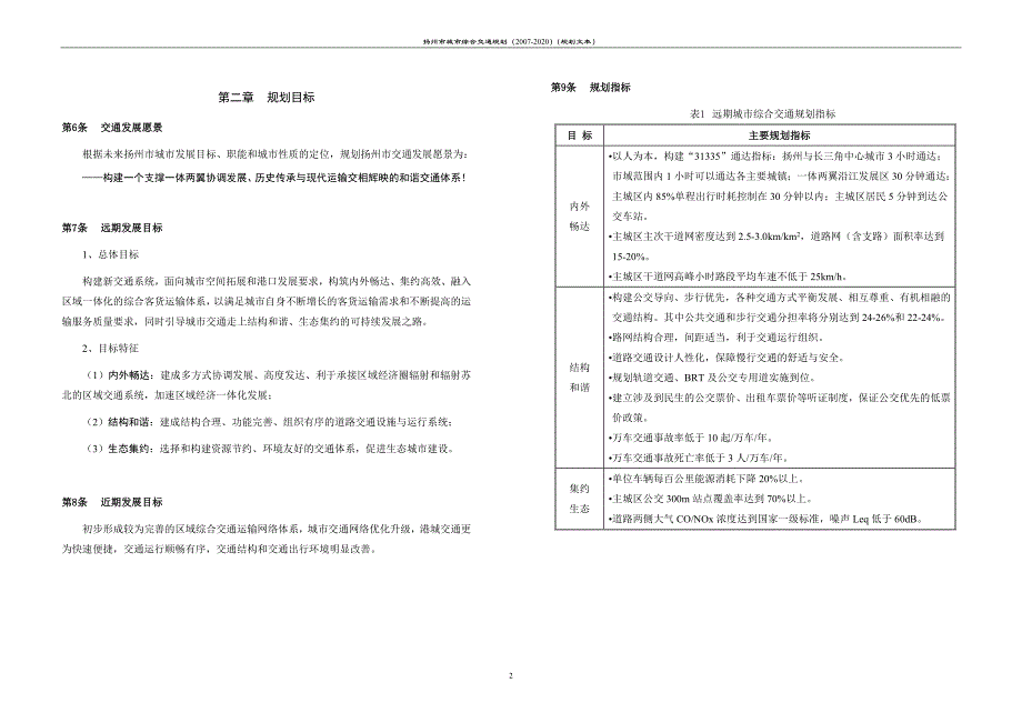 扬州市城市综合交通规划(2007-2020)_第4页